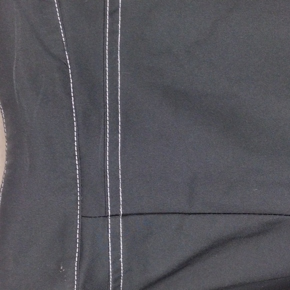 Nike Black Mid Rise Hook Zipper Closure Flare Leg Athletic Athleisure Pant - Picture 12 of 15